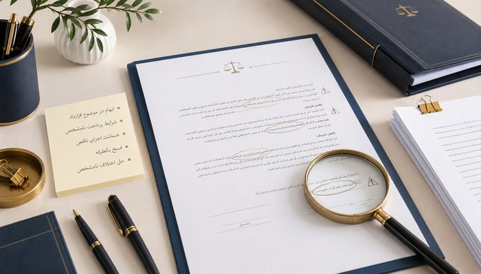 اشتباهات رایج در تنظیم قرارداد